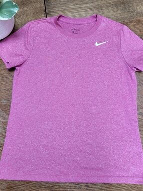 Nike Pink Short Sleeve Tee with Small Logo